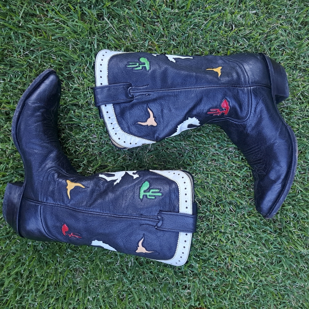 *SOLD* Vintage Larry Mahan cowboy boots